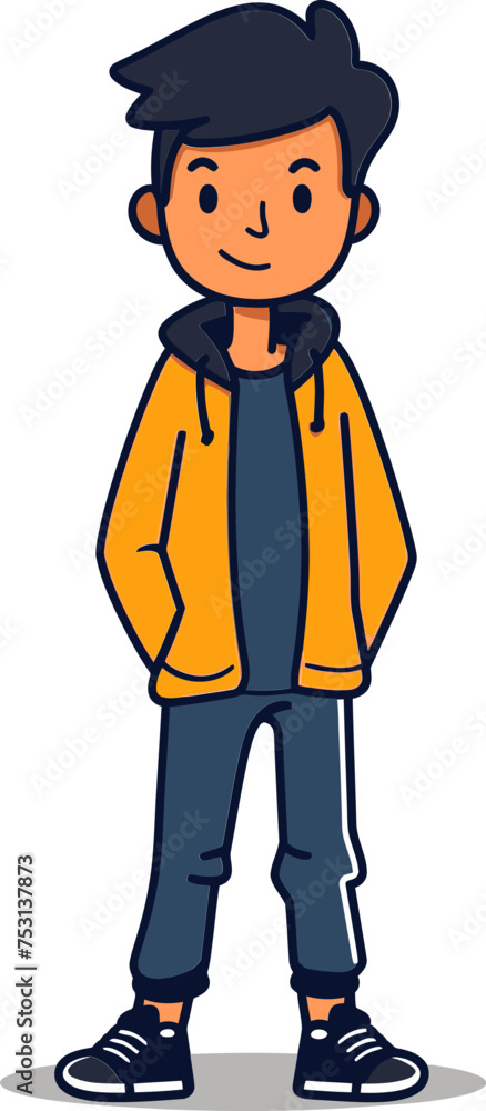 Man and Skyscraper Urban Ascent in Vector Graphics Man and Skyscraper Urban Ascent in Vector Graphics