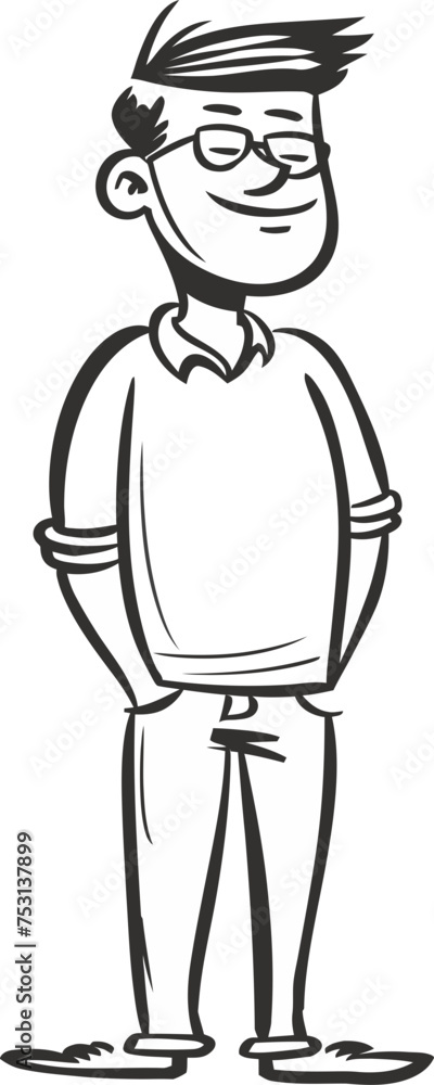 Man and Wind Farm Sustainable Energy in Vector Graphics Man and Wind Farm Sustainable Energy in Vector Graphics