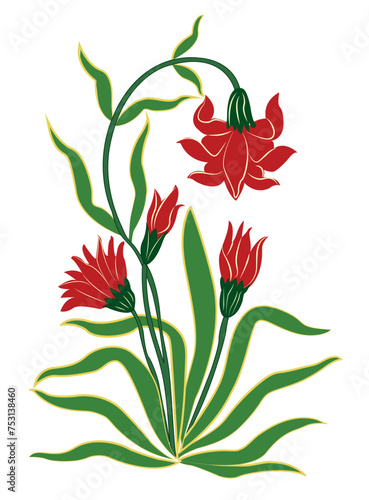 Seamless floral wall pattern of the Mughal era
Pattern on the palace, Jaipur, Mughal Traditional colourful arch gate vector pattern, Mughal floral traditional ornament with an arch and a motif borders