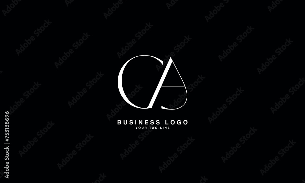 Fototapeta premium CA, AC, C, A, Abstract Letters Logo Monogram