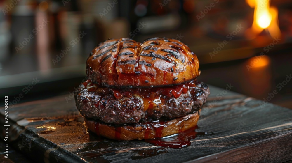 burger in the form of a real heart burger in the form of a real heart