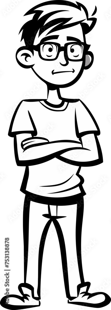 Man in Moonlight Nocturnal Solitude in Vector Art Man in Moonlight Nocturnal Solitude in Vector Art