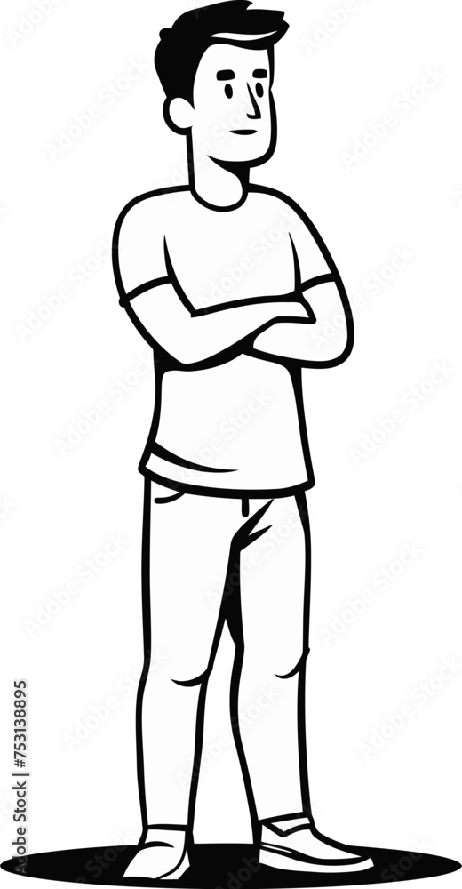 Man in Starlight Cosmic Communion in Vector Art Man in Starlight Cosmic Communion in Vector Art