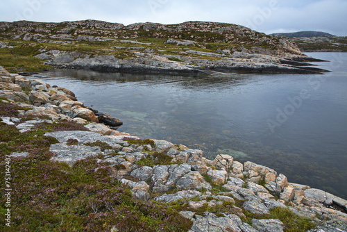 Coast at Kobbevikbukta in Norway, Europe
