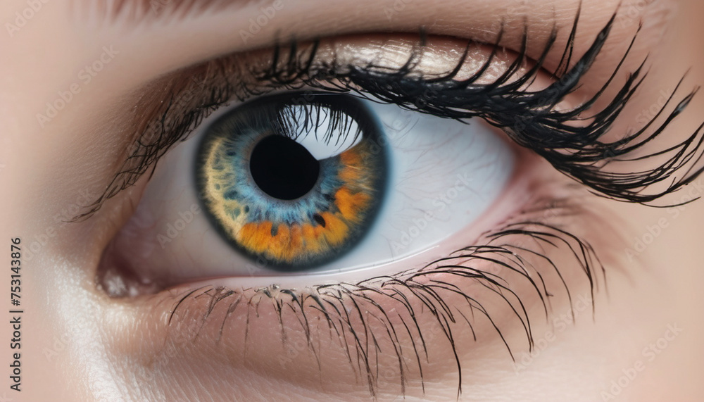 Fototapeta premium close up of a female eye