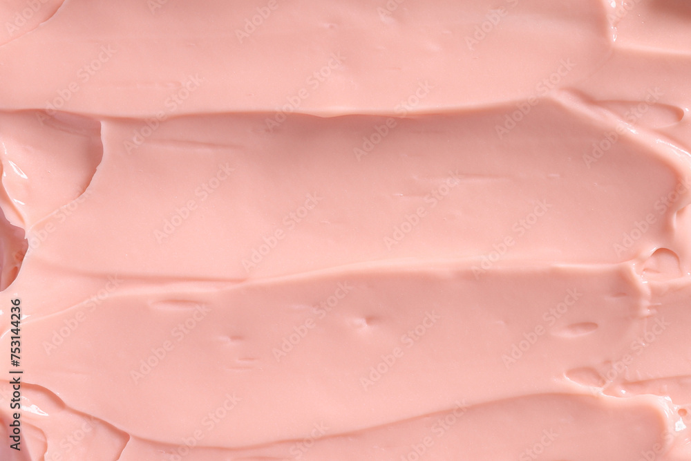 Pink skin care cosmetic beauty cream texture background in close up Pink skin care cosmetic beauty cream texture background in close up
