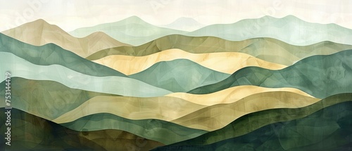 Wallpaper Mural background with mountains Torontodigital.ca