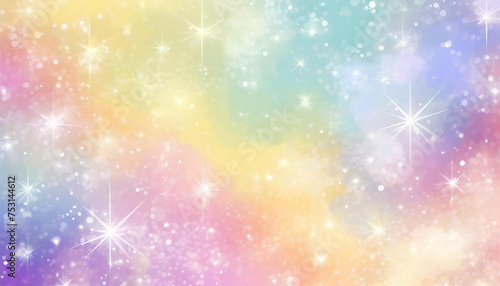 Fond, arrière-plan pastel aux couleurs de l’arc en ciel © Angel