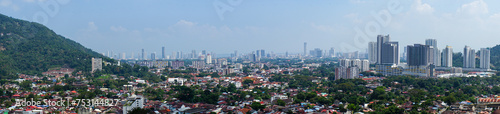 Panoramic view of Penang city, Thailand