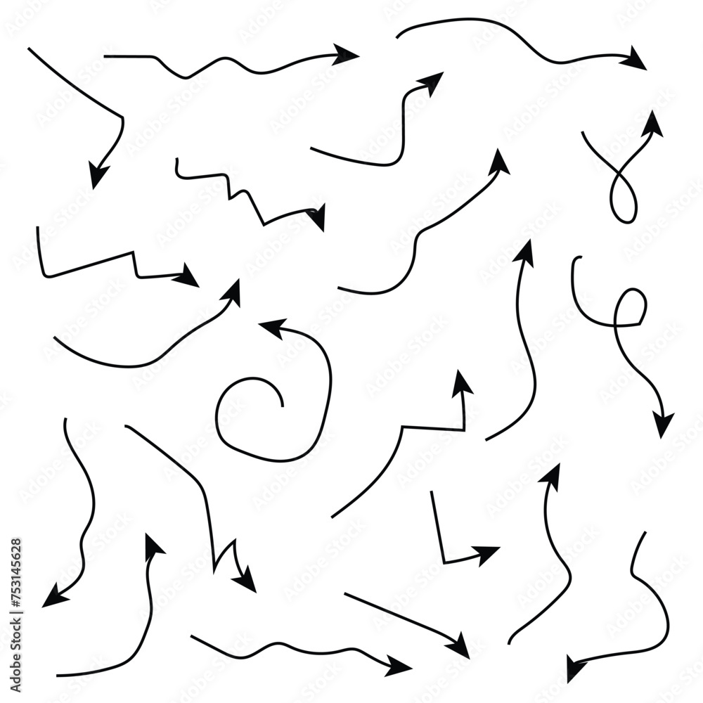 Thin arrows set for business plan, presentation and education. Sign, Symbol, Hand drawn arrow collection 4 9 0 Thin arrows set for business plan, presentation and education. Sign, Symbol, Hand drawn arrow collection 4 9 0