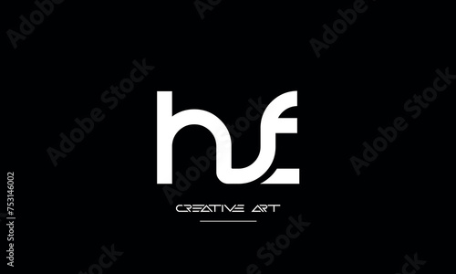 FH, HF, F, H abstract letters logo monogram