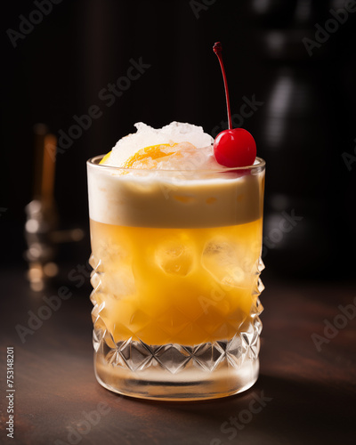 Amaretto Sour Cocktail Drink