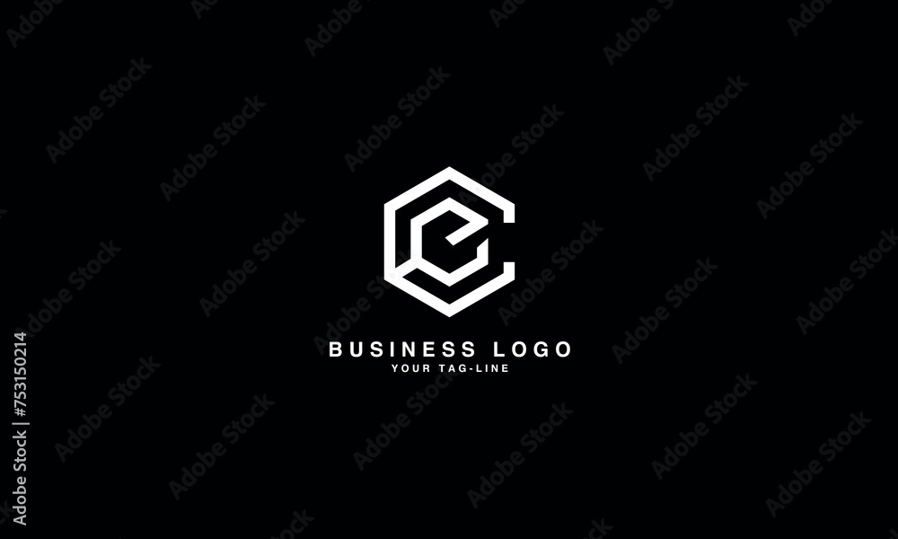 CE, EC, C, E, Abstract Letters Logo monogram CE, EC, C, E, Abstract Letters Logo monogram