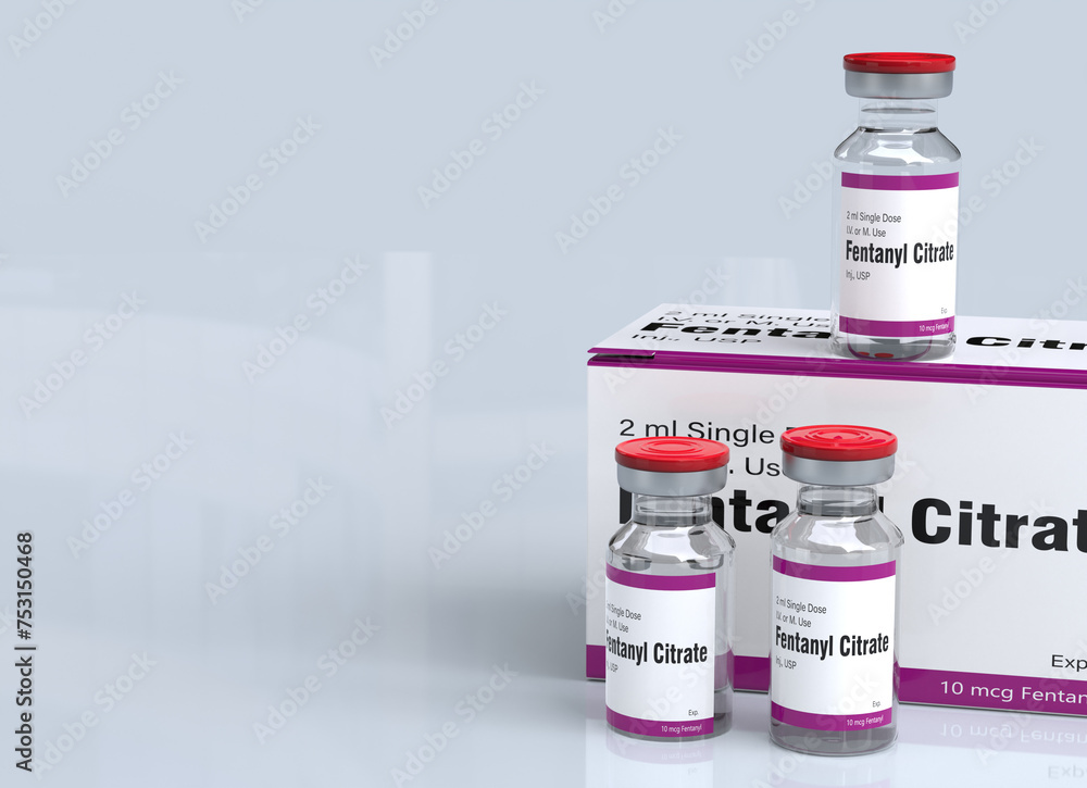 Fentanyl bottle. Fentanyl is an opioid used as pain medication and for anesthesia. It is also used as a recreational drug mixed with heroin or cocaine. Fentanyl bottle. Fentanyl is an opioid used as pain medication and for anesthesia. It is also used as a recreational drug mixed with heroin or cocaine.