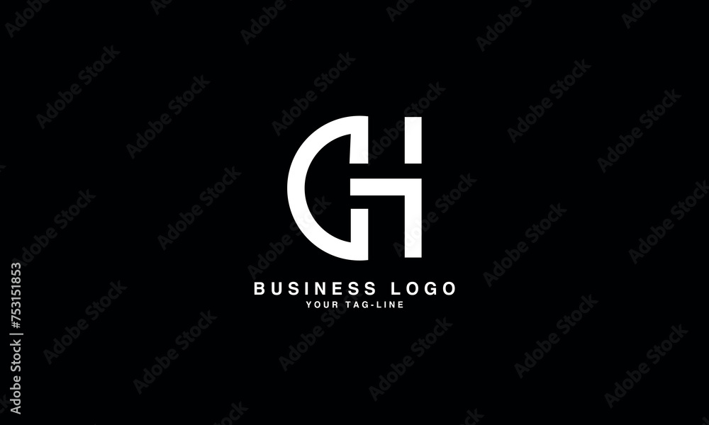 CH, HC, C, H, Abstract Letters Logo monogram CH, HC, C, H, Abstract Letters Logo monogram