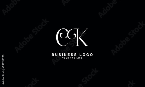 CK, KC, C, K, Abstract Letters Logo Monogram