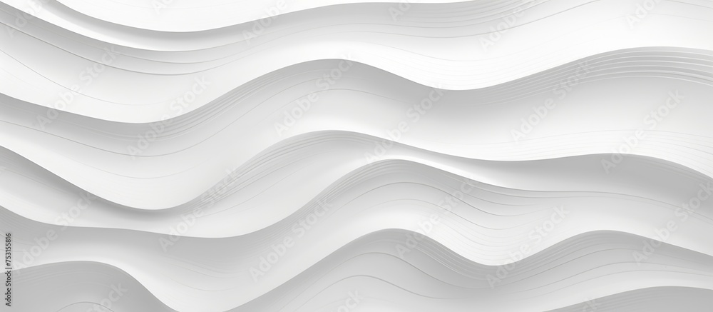 Fototapeta premium White background with abstract gray pattern for web design Texture of wavy lines and patterns in a modern style for a splash
