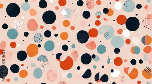 Chic Simplicity: Trendy Minimalist Seamless Pattern with Abstract Creativity