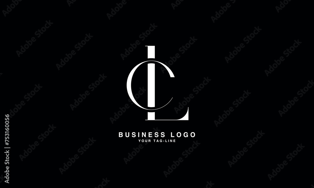 CL, LC, C, L, Abstract Letters Logo Monogram CL, LC, C, L, Abstract Letters Logo Monogram
