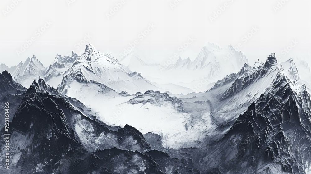 Obraz premium snow covered mountains