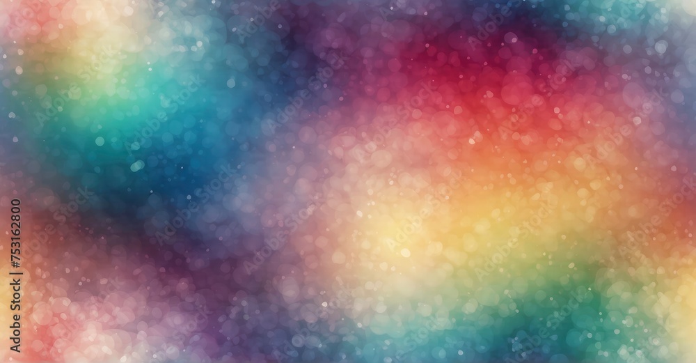 Elevate your design with a mesmerizing blur bokeh, featuring rainbow colors and pastel shades