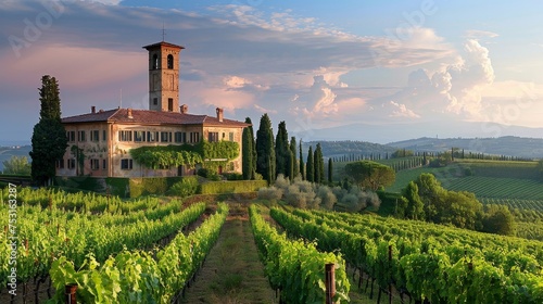 A gourmet culinary tour in Tuscany, blending luxury travel photo