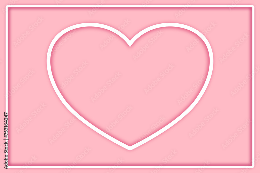 pink card valentine heart
