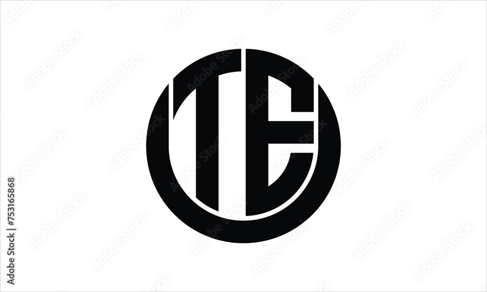 TE initial letter circle icon gaming logo design vector template. batman logo, sports logo, monogram, polygon, war game, symbol, playing logo, abstract, fighting, typography, icon, minimal, wings logo TE initial letter circle icon gaming logo design vector template. batman logo, sports logo, monogram, polygon, war game, symbol, playing logo, abstract, fighting, typography, icon, minimal, wings logo