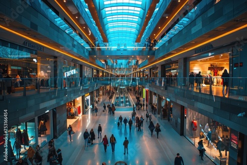 Shopping mall interior photo