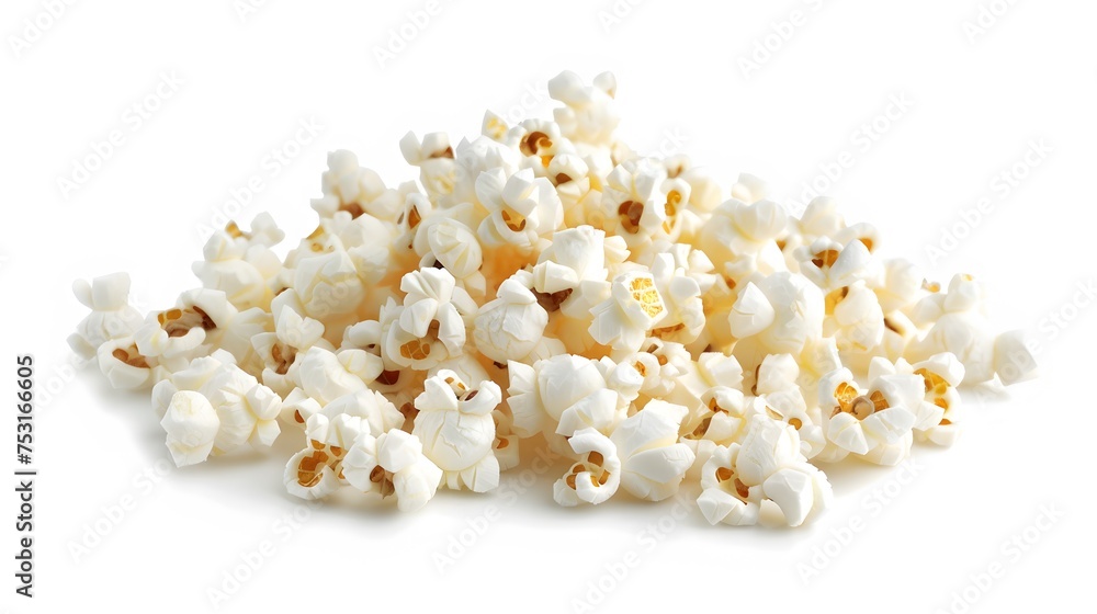 popcorn isolated on a white background