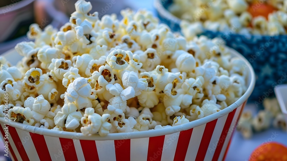 popcorn, delicious homemade or cinema food to watch movies popcorn, delicious homemade or cinema food to watch movies