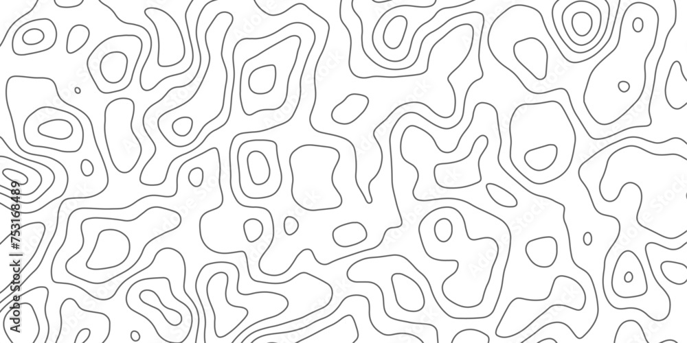 White topology topography abstract vector illustration