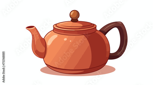 Cartoon teapot freehand draw cartoon vector illustra