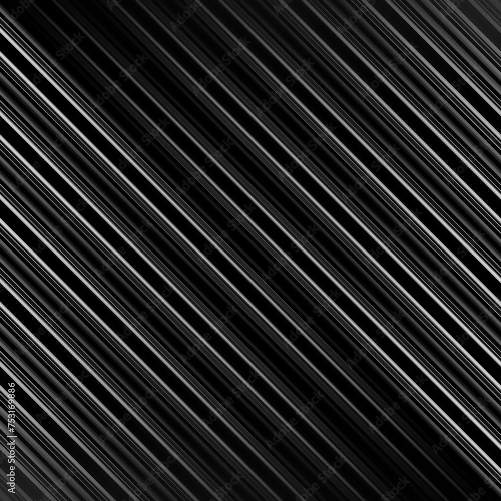 Obraz premium Black and white stripe abstract background. Motion lines effect. Grayscale fiber texture backdrop and banner. Monochrome gradient pattern and textured wallpaper.