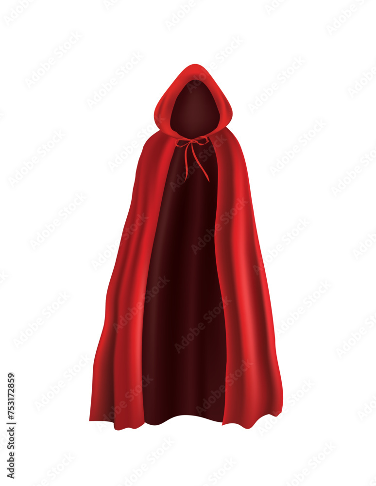 Red rain coat. vector illustration Red rain coat. vector illustration