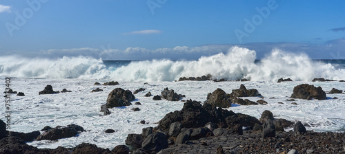 Crashing waves on the shores of Tenerife