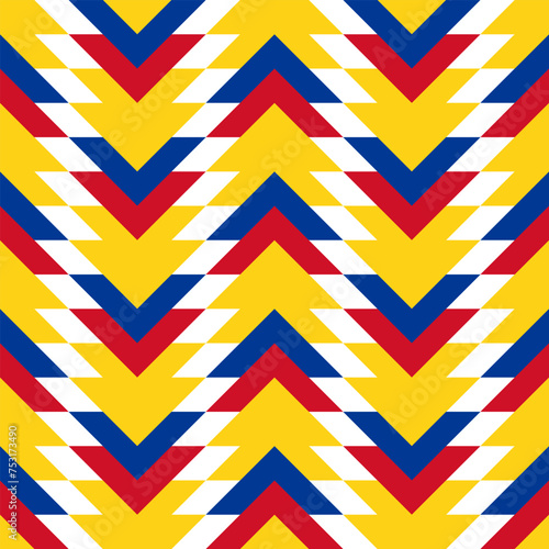 colombia pattern design. chevron background. vector illustration