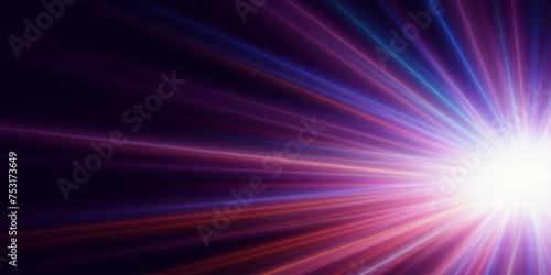 Modern abstract high speed motion. Dynamic light paths of light movement. Futuristic  technological background.
