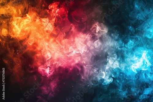 Chaotic Color Mixing glow background design