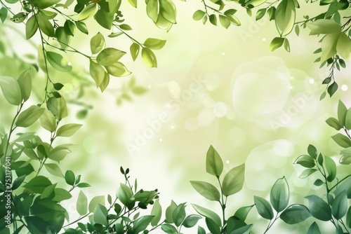 Fresh Foliage Background use for product design