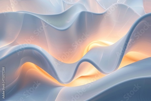 Minimalistic Abstract 3D Glowing Background design