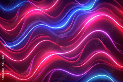 Twisted Ribbon glowing colorfull Background design