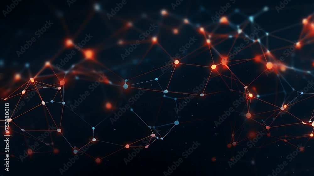 A futuristic network shape is depicted in a computer-generated abstract background, evoking a sense of technological advancement. A futuristic network shape is depicted in a computer-generated abstract background, evoking a sense of technological advancement.