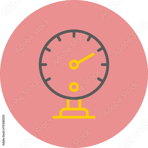 Pressure Line Two Color Circle