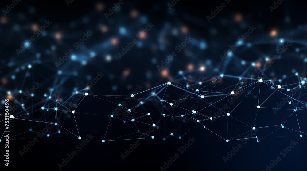 A futuristic network shape is depicted in a computer-generated abstract background, evoking a sense of technological advancement. A futuristic network shape is depicted in a computer-generated abstract background, evoking a sense of technological advancement.