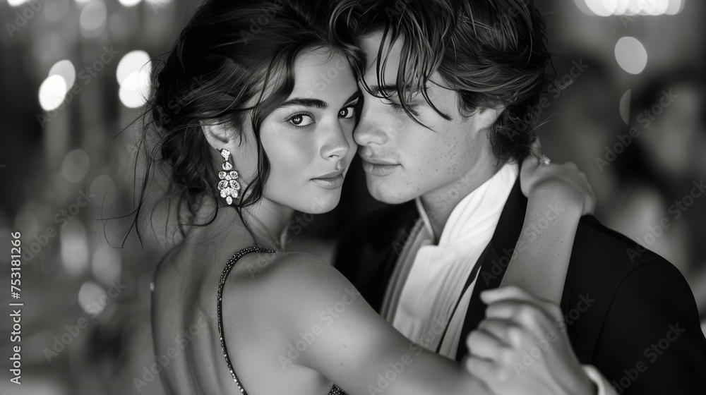 Elegant Couple in Formal Attire Elegant Couple in Formal Attire