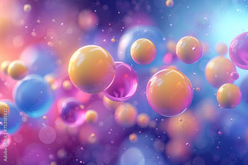 A cluster of bubbles of varying sizes floating gracefully in the air, reflecting light and colors. The bubbles appear to be moving upwards, creating a mesmerizing and ephemeral display A cluster of bubbles of varying sizes floating gracefully in the air, reflecting light and colors. The bubbles appear to be moving upwards, creating a mesmerizing and ephemeral display