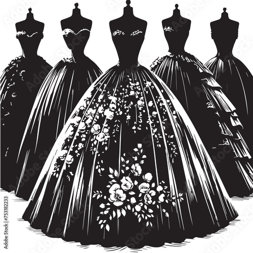 SKIRT SILHOUETTE,WEDDING DRESS