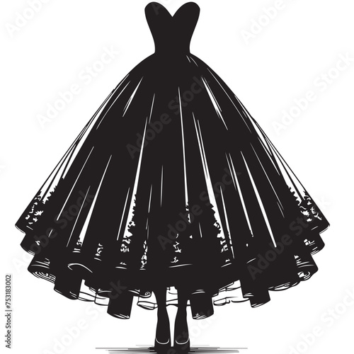 SKIRT SILHOUETTE,WEDDING DRESS