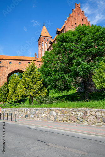 13th century medieval Kwidzyn Castle, monumental brick gothic castle, Kwidzyn, Poland photo